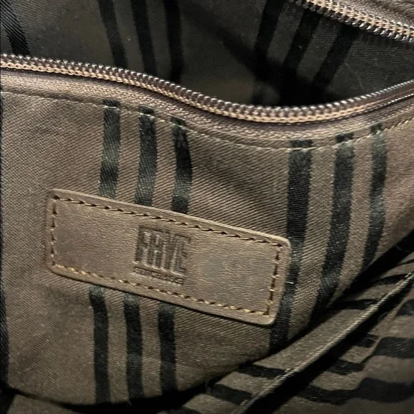 Frye Brown Leather Tote Bag - Classic Crossbody Carry - Picture 6 of 12